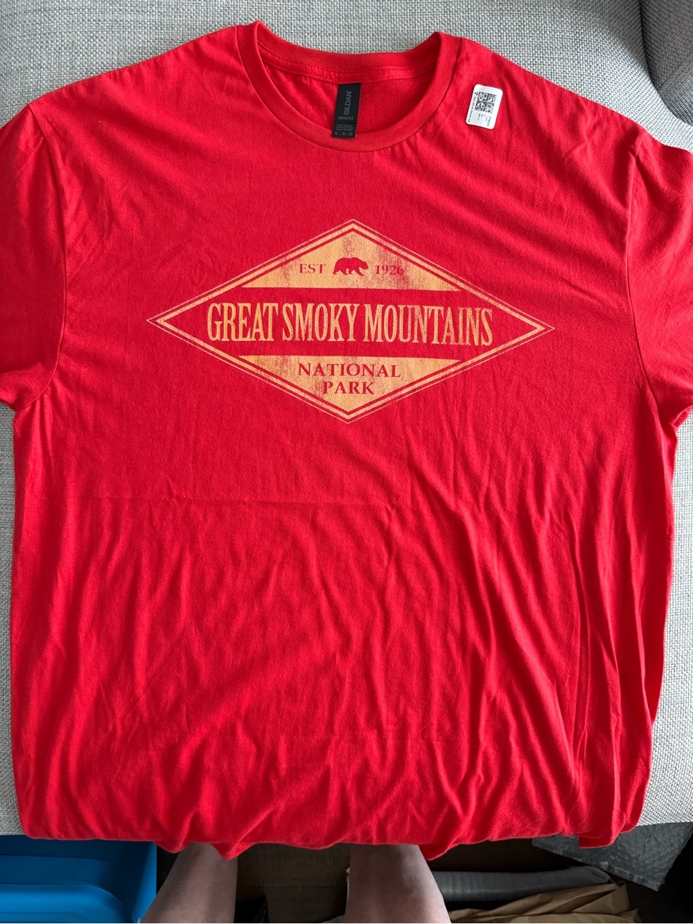 Red Great Smoky Mountains National Park t shirt
